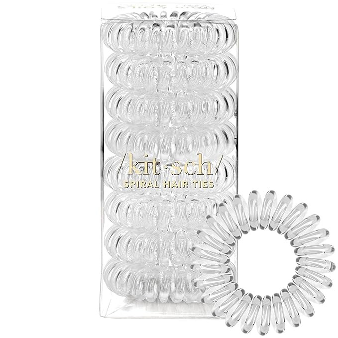 Kitsch Spiral Hair Ties for Women, Coil Hair Ties for Thick Hair, No Crease Hair Tie, Spiral Hair... | Amazon (US)