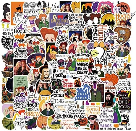 100 Pcs Hocus Pocus Stickers, Vinyl Waterproof Decals for Water Bottles Laptop Skateboard Noteboo... | Amazon (US)