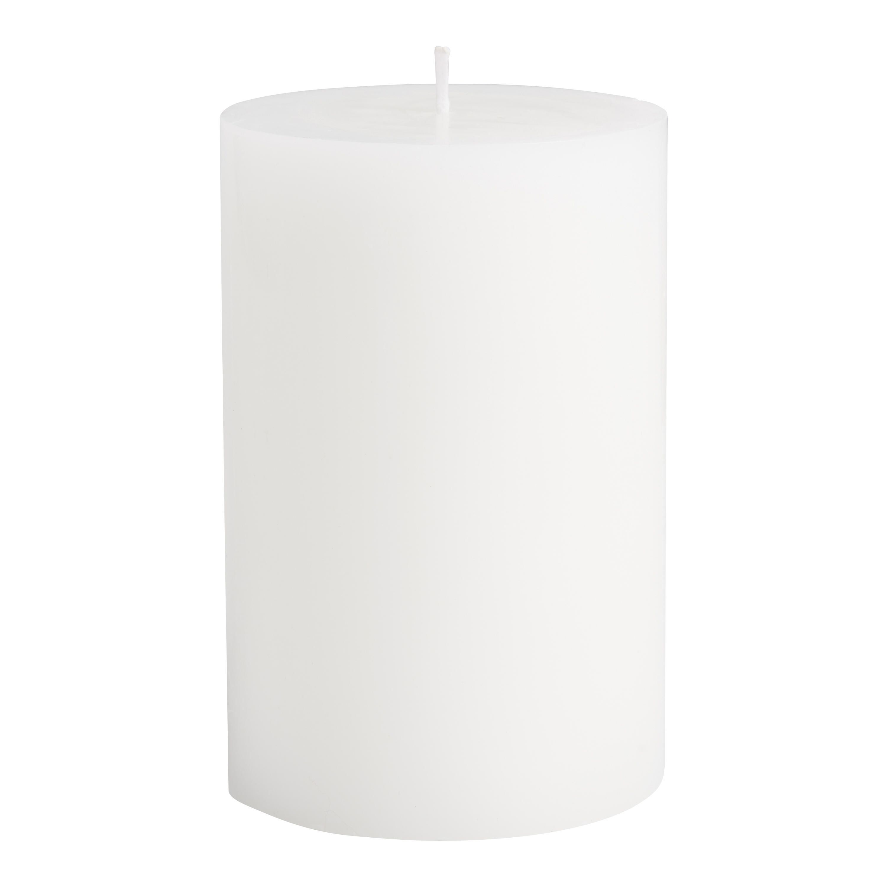 4x6 White Unscented Pillar Candle | World Market