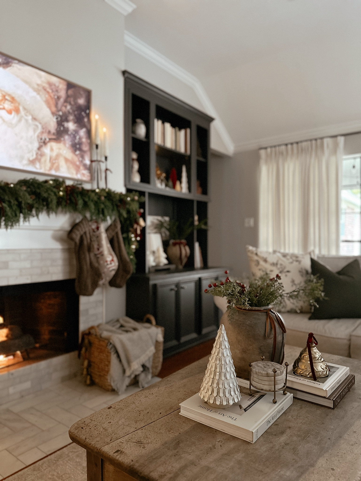 Still can't get over these beautiful curtains! ✨ Already shared a reel, but they deserve a second spotlight. Perfectly adding elegance and warmth to the living room! #HomeStyle #CurtainGoals

#LTKHoliday #LTKSaleAlert #LTKHome