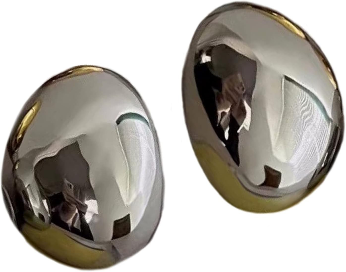 Chunky Gold Hoop Earrings for Women, Lightweight Waterdrop Hollow Open Hoops Tear Drop Silver Gol... | Amazon (US)