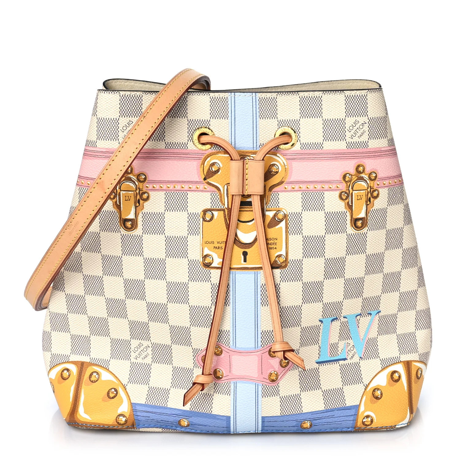 LOUIS VUITTON Damier Azur Summer Trunks Neonoe | FASHIONPHILE (US)