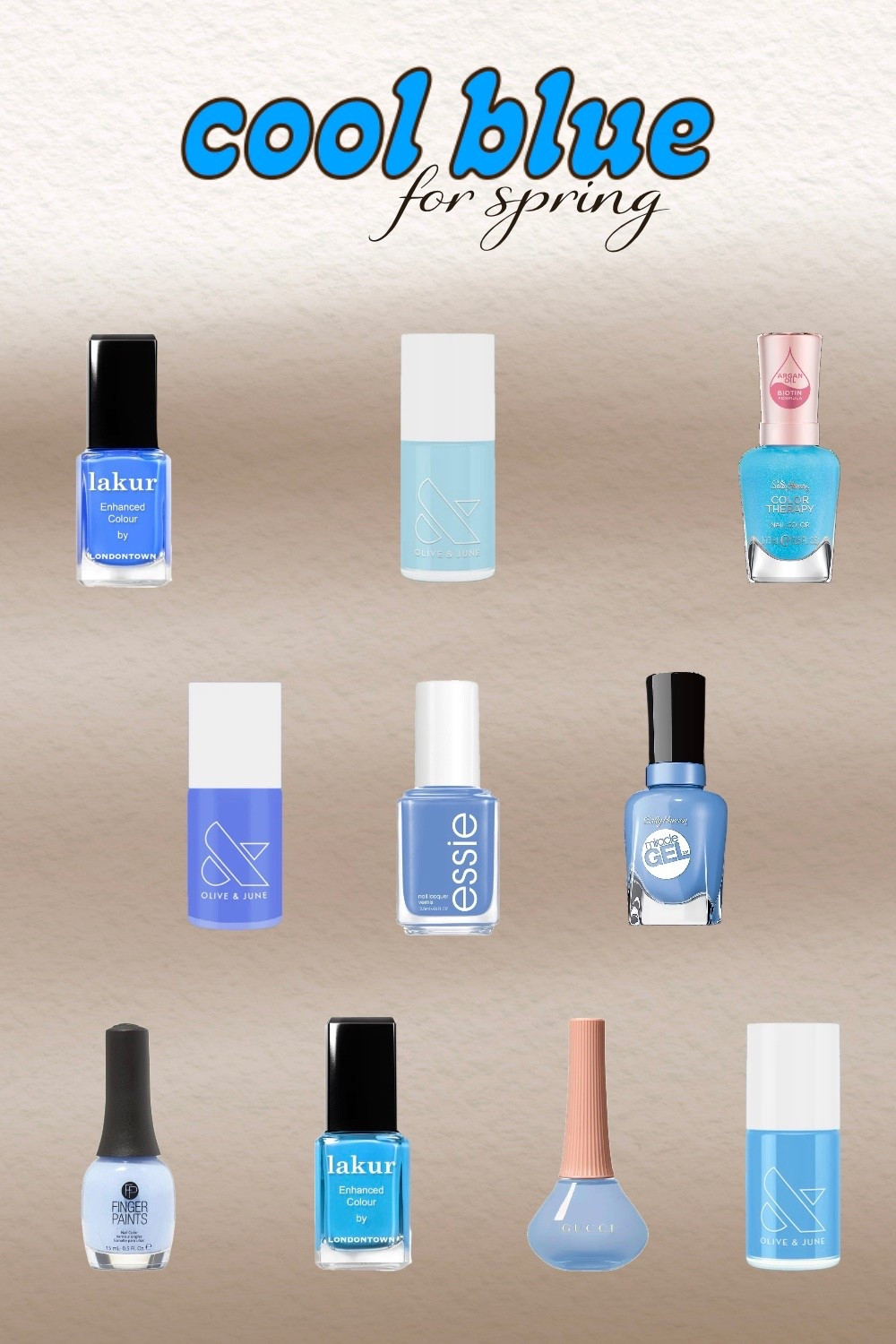 Get ready for spring with the 10 coolest blue nail polishes! From soft powder blues and serene sky shades to bold cobalt and deep navy, this roundup has every blue you need for the season.

Whether you love glossy, matte, or shimmer finishes, these polishes will have your nails looking fresh and trendy all spring long. Shop all 10 stunning blue nail polishes!

#LTKselfcare #LTKBeauty #LTKSeasonal