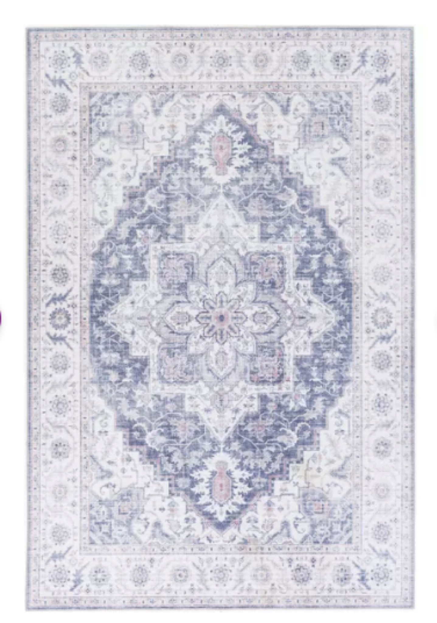 Flat weave // no pile // blue and blush pink // vintage-look // area rug

#LTKhome