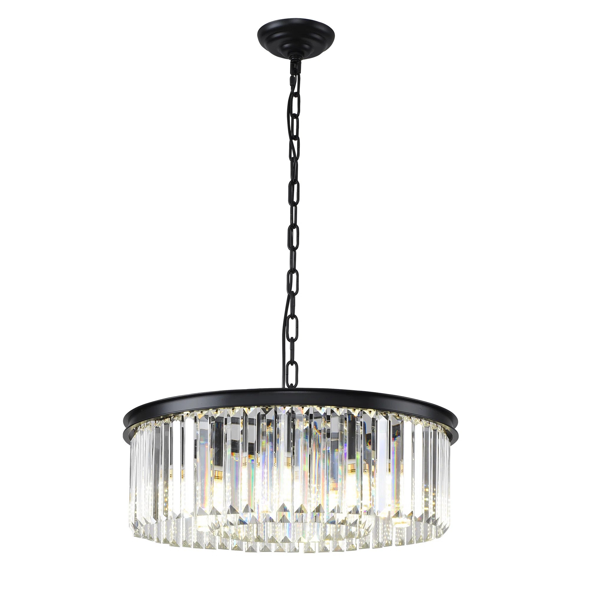 Geboe 6 - Light Crystal Dimmable Drum Chandelier | Wayfair North America