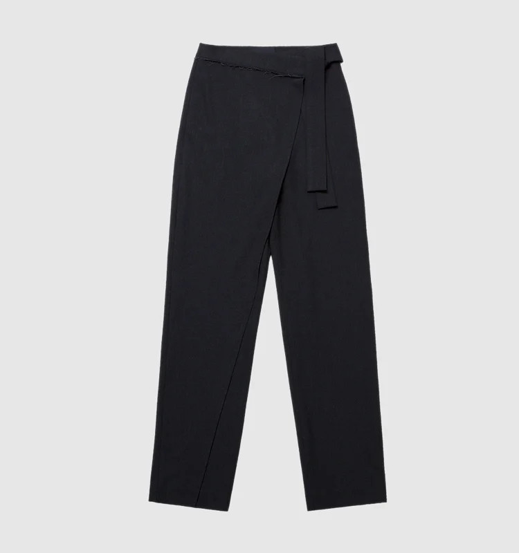 Andersson Bell Emma Wrap Tapered Pants - Black - M | Verishop