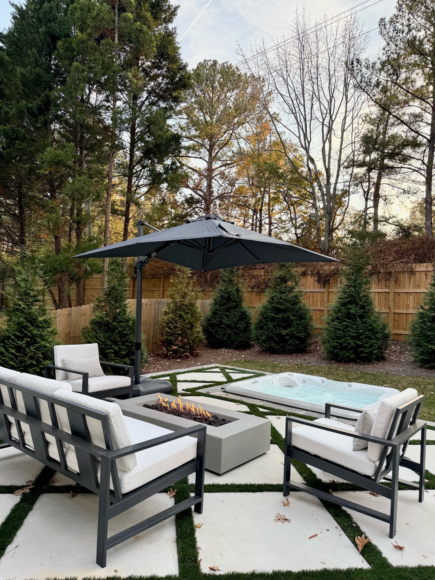 Dreaming of warmer days… I have been loving these cozy winter moments but I am ready for summer and sun and patio evenings again! 

Can’t wait to take out all of my patio furniture again including my newest favorite addition - the @purpleleafgarden cantilever dual tilt umbrella. Never have to fight over the shade with this one! 

Use code SHAY13 for a discount to buy now and get ahead of the summer rush

#patioumbrella #cantileverumbrella #outdoorfurniture #backyarddesign #outdoorentertaining

#LTKHome
