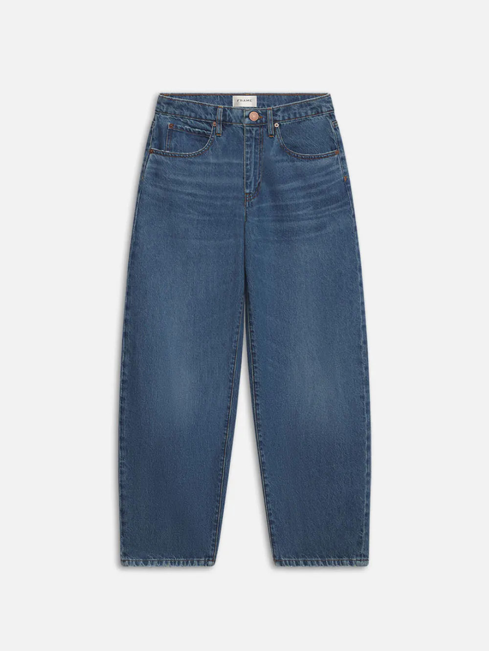 Low Slung Barrel  in  Caramia | Frame Denim