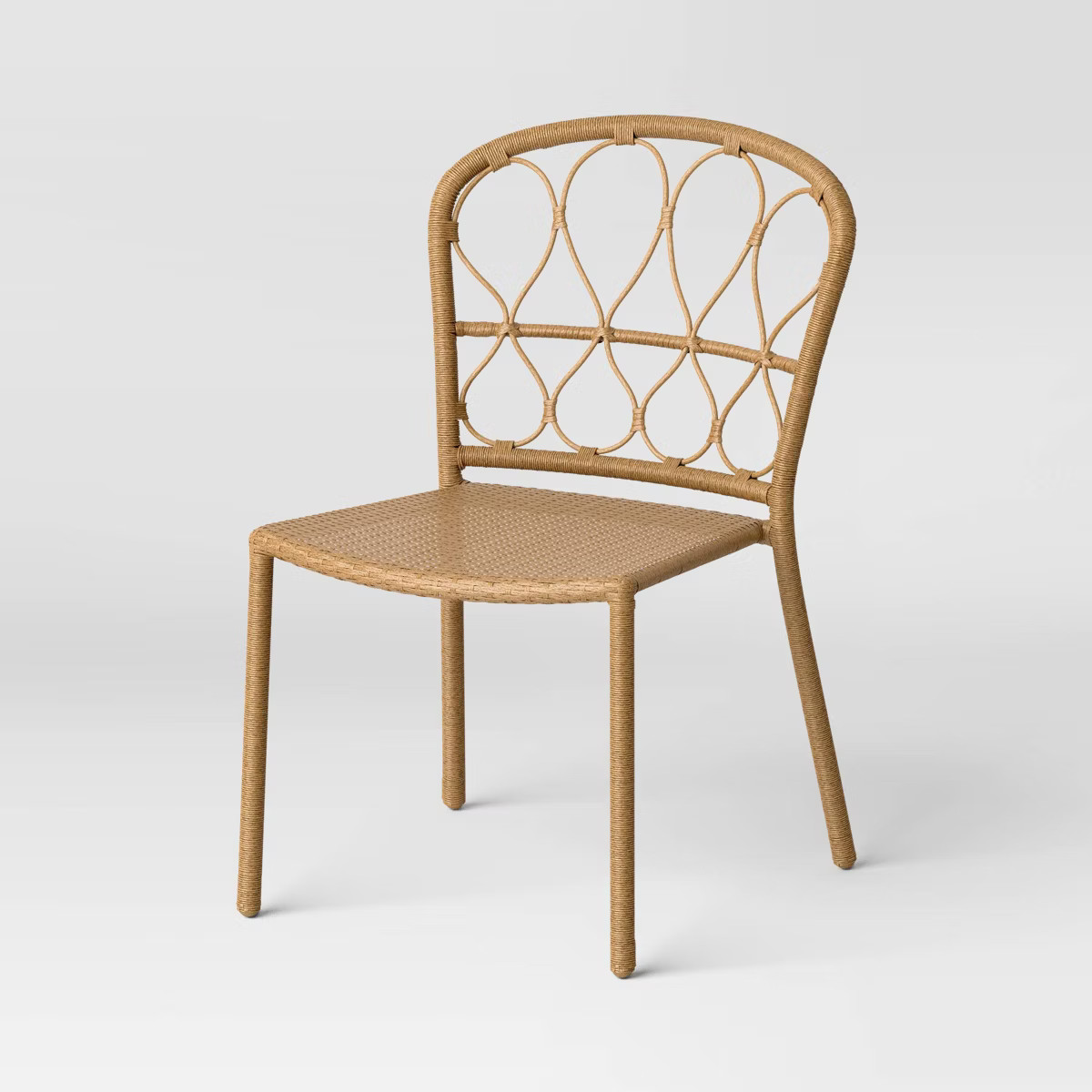 Britanna Stackable Patio Chair Beige - Threshold™ | Target