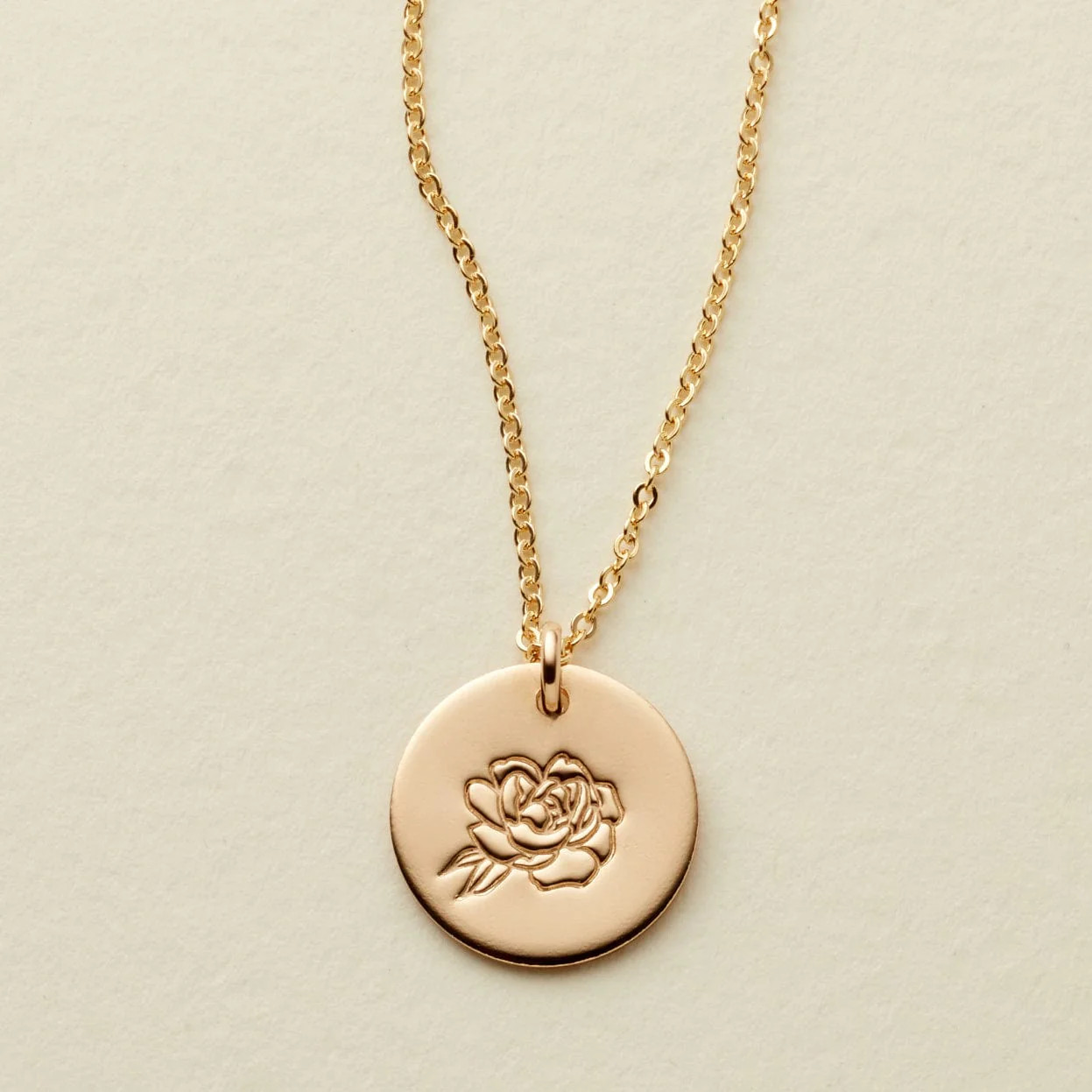 September Birth Flower Necklace | Gold, Rose Gold, Silver | Birth Flower Necklace | Made by Mary (US)