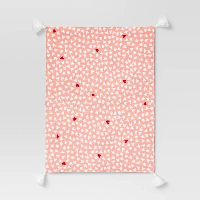 Cotton Scattered Hearts Placemat Pink - Opalhouse™ | Target