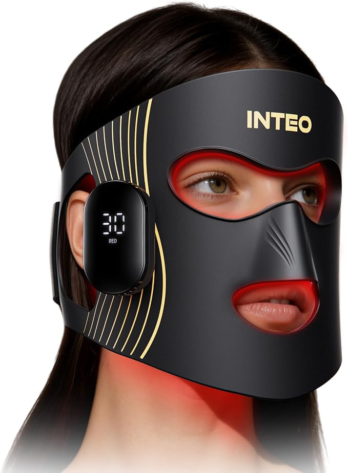 Red Light Therapy for Face 4 Modes, Breathable Red Light Therapy Mask with 4 Color Light Modes, 8... | Amazon (US)