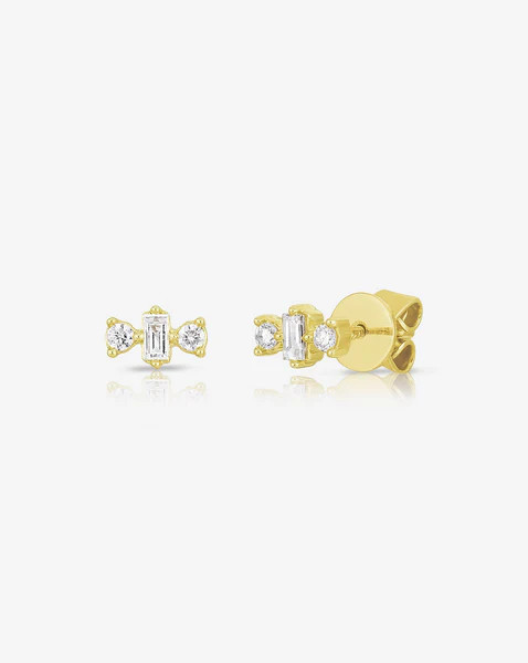 Mini Baguette + Round Trio Studs | Ring Concierge