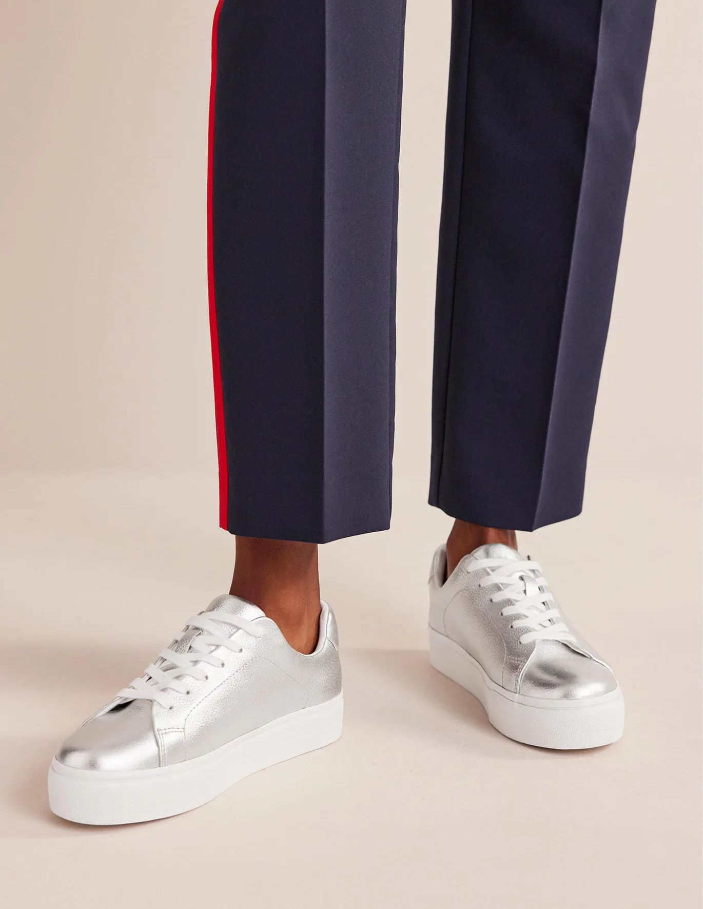 Leather Flatform Sneakers | Boden (US)