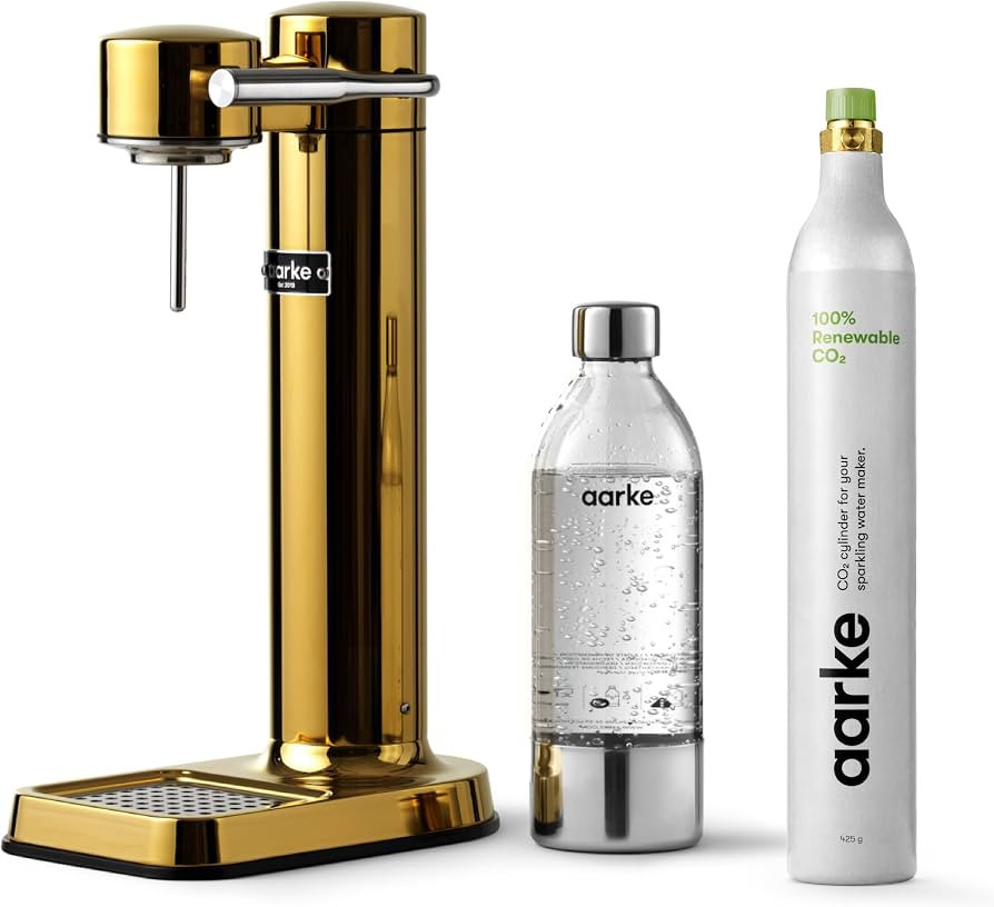 aarke Carbonator lll with CO2 Cylinder, Sparkling & Carbonation Water Machine, Stainless Steel wi... | Amazon (US)