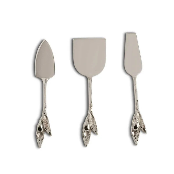 Olive Branch Stainless Steel Cheese Knife Set | Fig and Dove