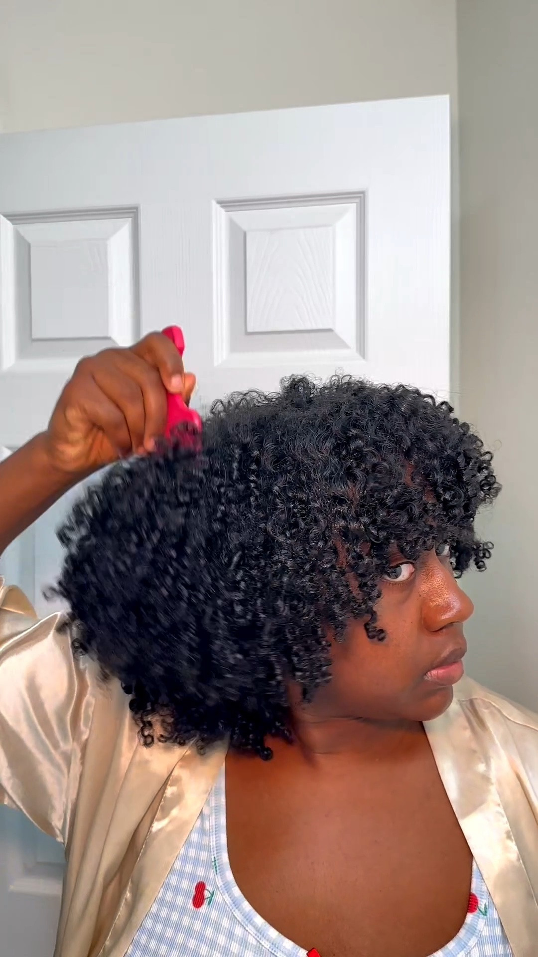 What to do after styling your wash and go 😊🫶🏾💖

#naturalhair #washandgo