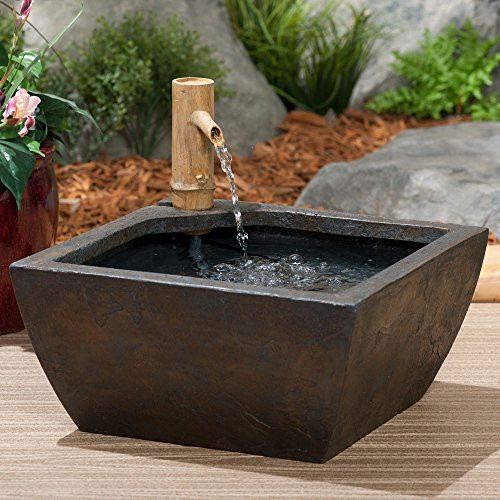 Aquascape 78197 Aquatic Patio Pond Water Garden with Bamboo Fountain, 16-Inch | Amazon (US)