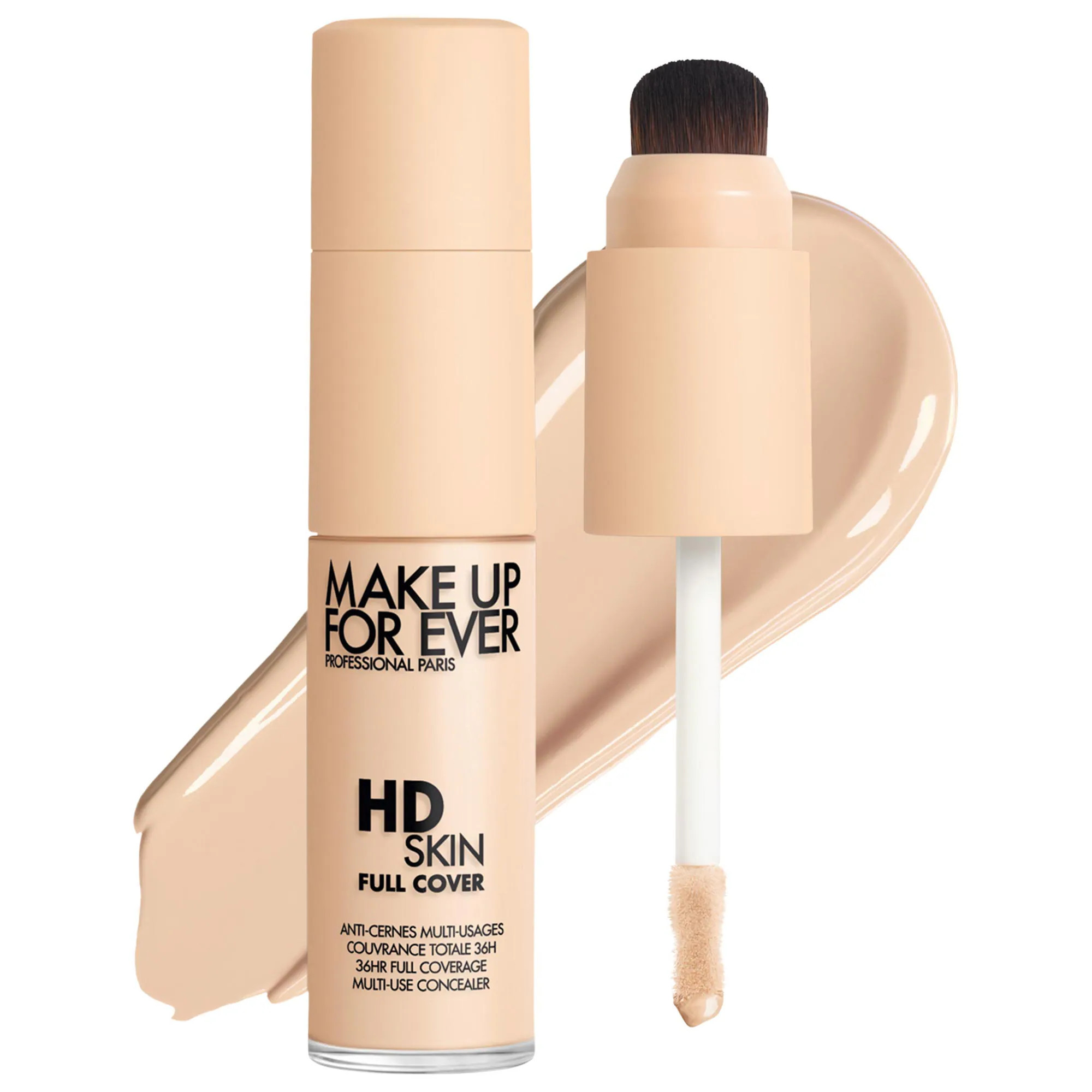 MAKE UP FOR EVER HD Skin Full Cover Multi-Use Waterproof Concealer with Niacinamide 1N02 0.3 oz/9 mL | Sephora (US)
