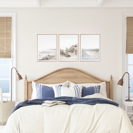 There's nothing quite like snuggling up in a comfy bed. But you know what's even better? A cozy bed by the beach! And what a beautiful way to finish off your bedroom decor than with coastal artwork !

#LTKFind #LTKunder100 #LTKhome