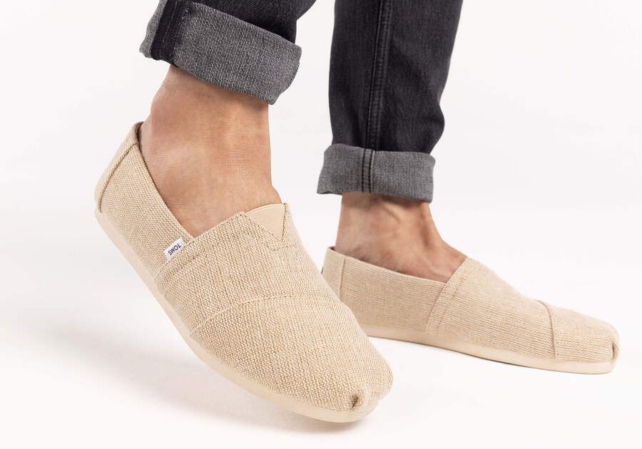 Men's Tan Espadrille Heritage Canvas Alpargata | TOMS | TOMS (US)