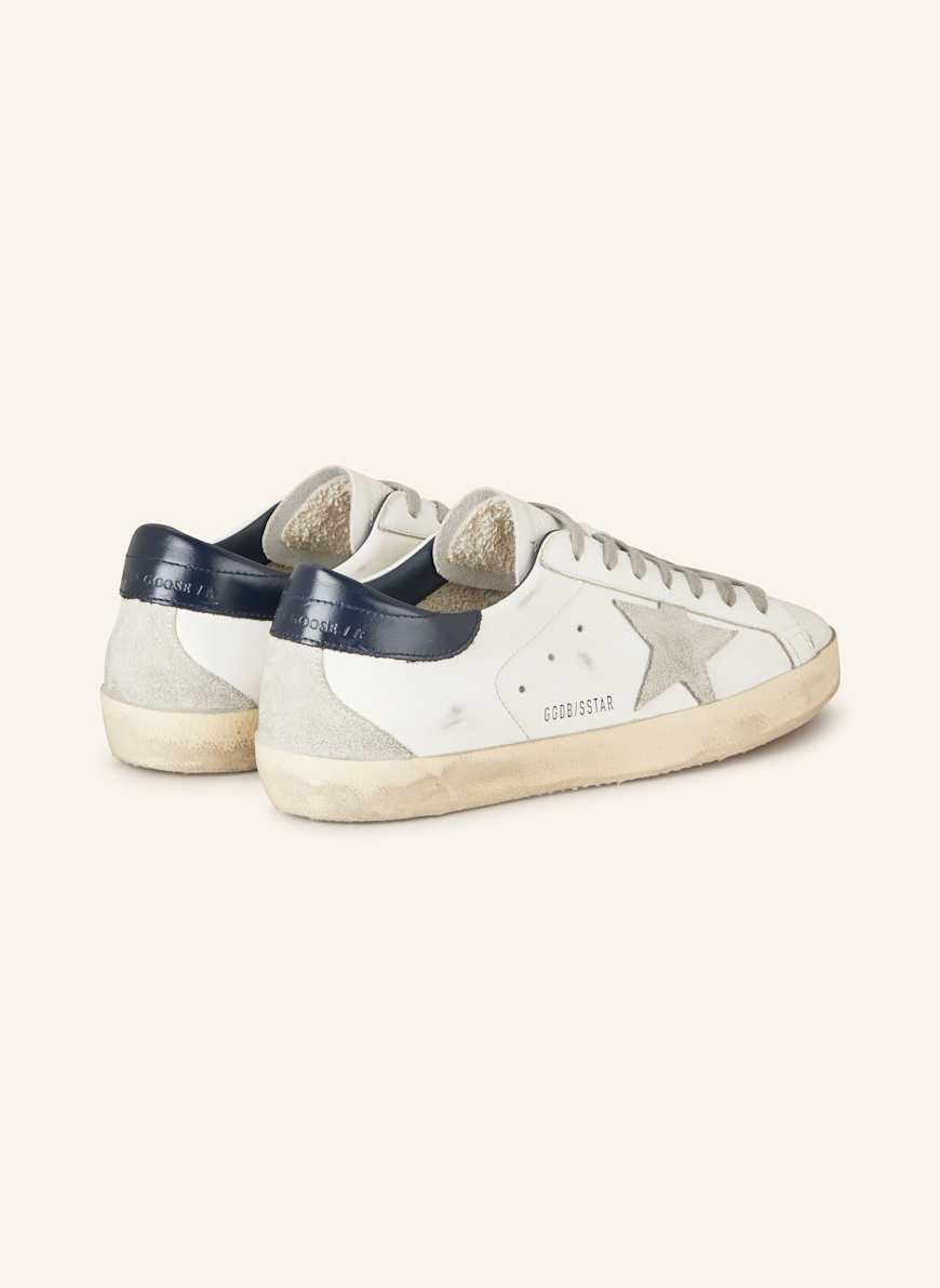 GOLDEN GOOSE Sneaker SUPER-STAR CLASSIC in weiss / hellgrau / dunkelblau | Breuninger (DACH)