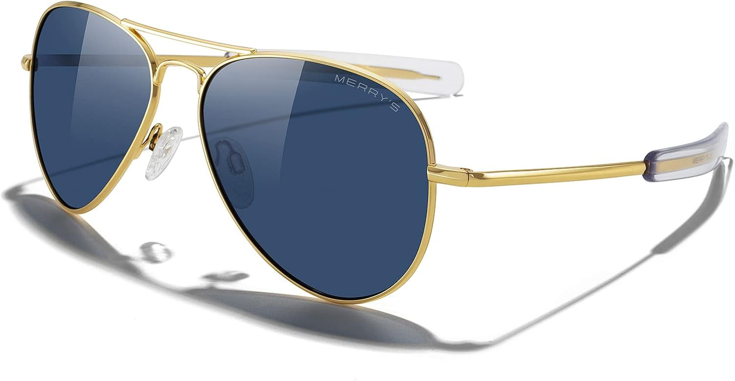 MERRY'S Classic Aviator Sunglasses for Men Women Polarized UV400 S8562 | Amazon (US)