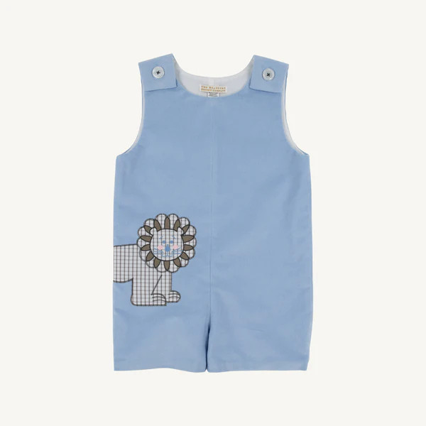 Jack Keene Jon Jon (Corduroy) - Beale Street Blue with Lion Embroidery | The Beaufort Bonnet Company