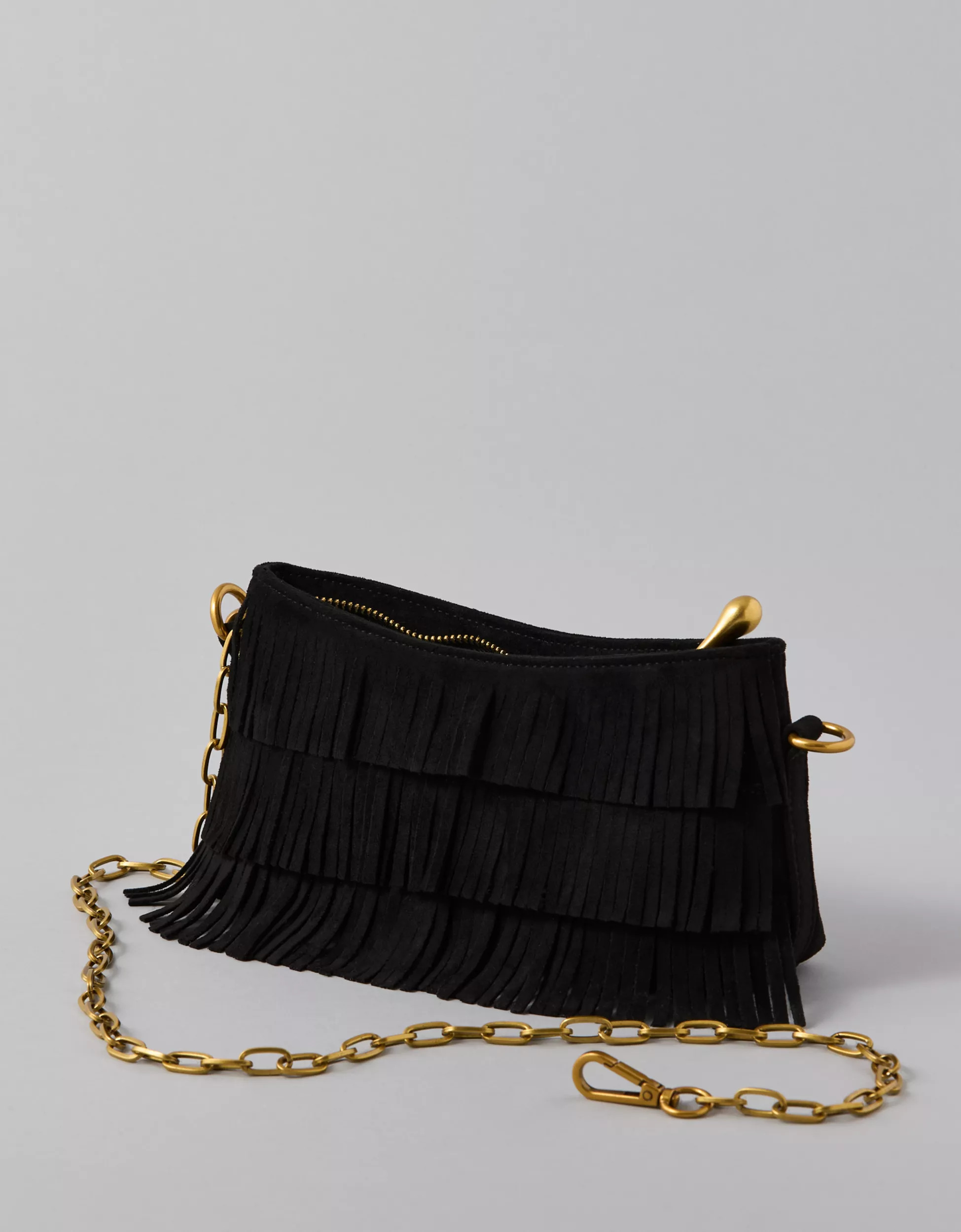 AE Fringed Baguette Bag | American Eagle Outfitters (US & CA)