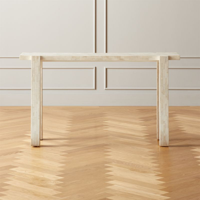 Livia Bone Inlay Console Table + Reviews | CB2 | CB2
