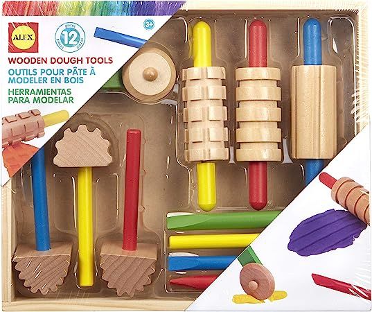 Alex Art Wooden Dough Tools Set Kids Art and Craft Activity | Amazon (US)