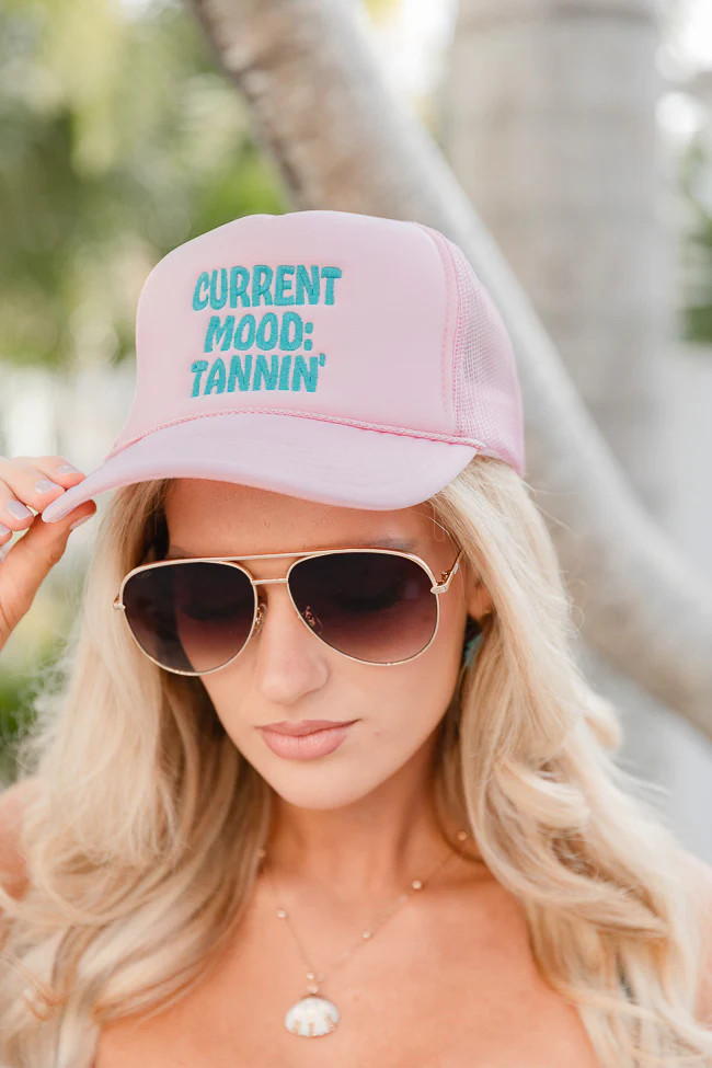 Current Mood: Tannin Light Pink Trucker Hat | Pink Lily