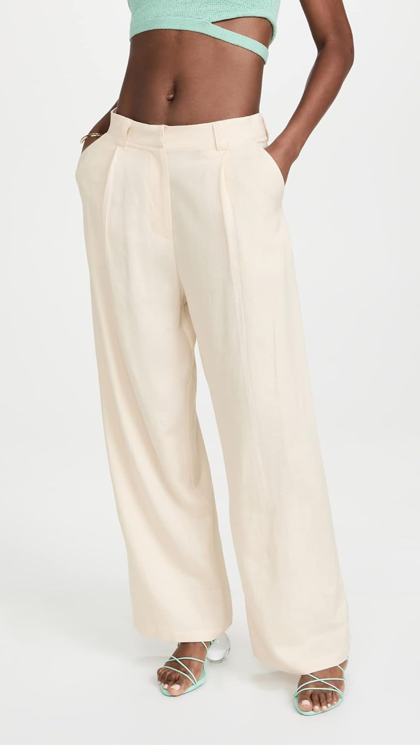 Lioness Women's LA Quinta Pant, Off White, XS at Amazon Women’s Clothing store | Amazon (US)