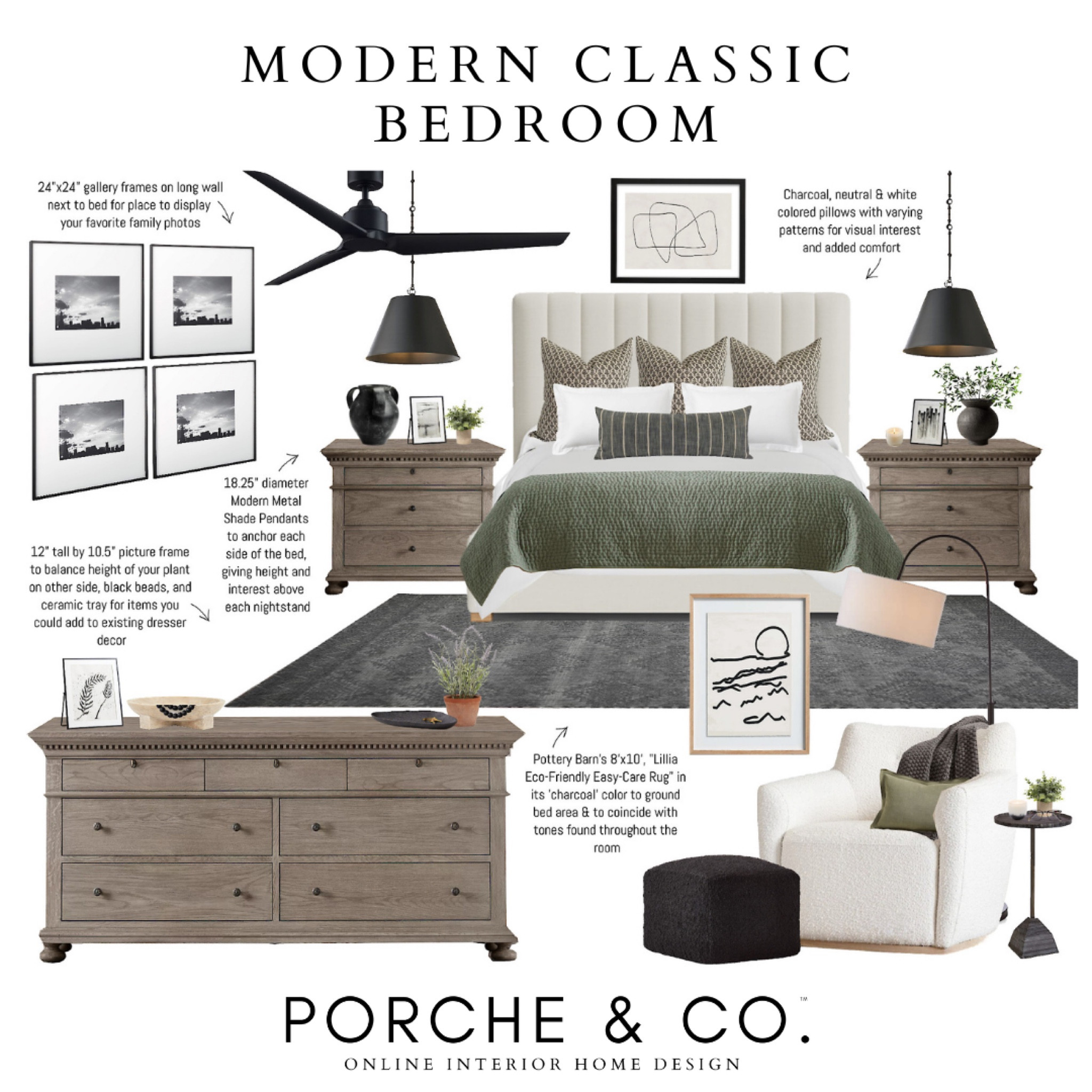 Bedroom inspo, modern classic bedroom, transitional bedroom decor, virtual interior design, edesign #bedroomdesign #clientdesignfeature

#LTKSeasonal #LTKhome #LTKstyletip