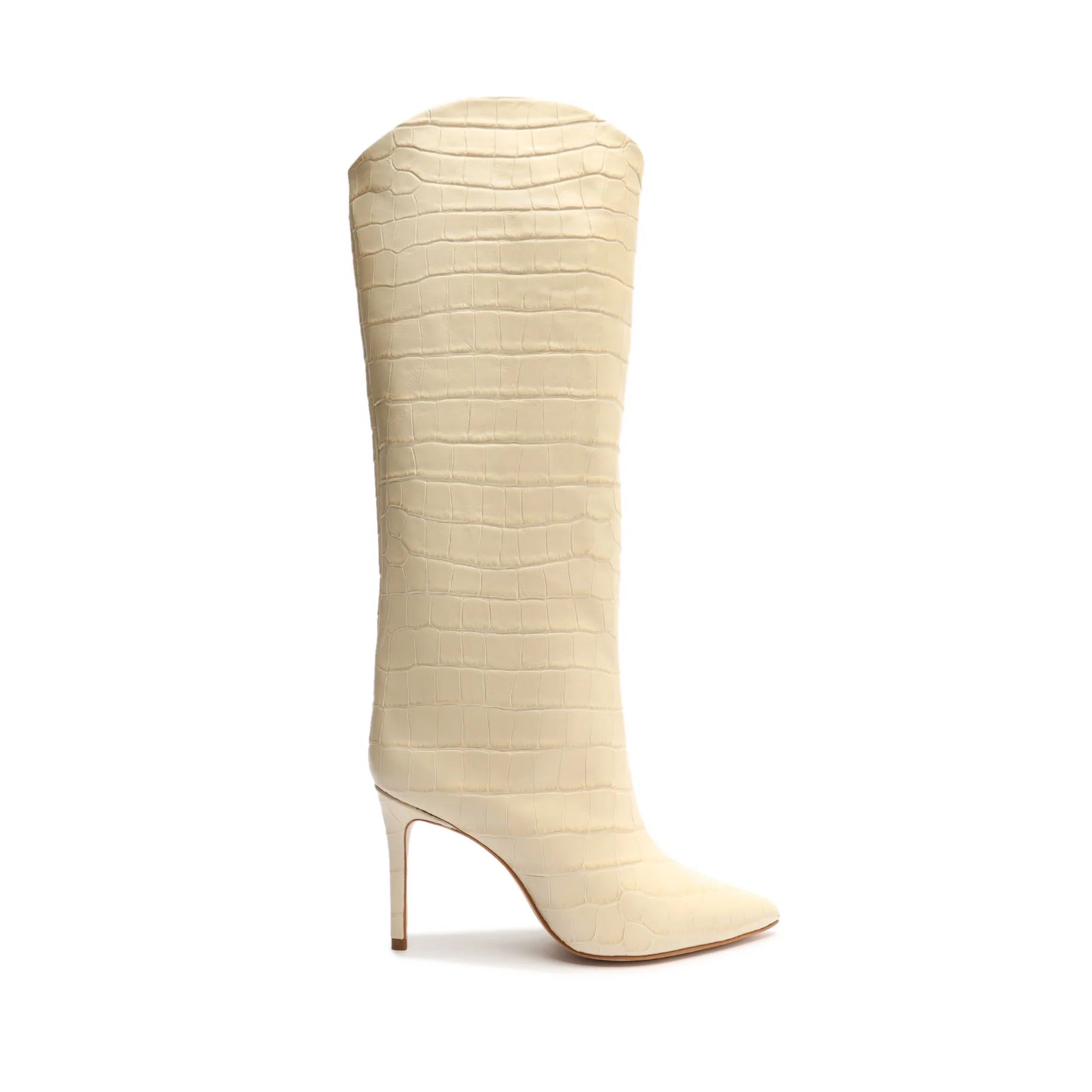 Maryana Tall Boot in Crocodile Effect Leather | Schutz Shoes | Schutz Shoes (US)