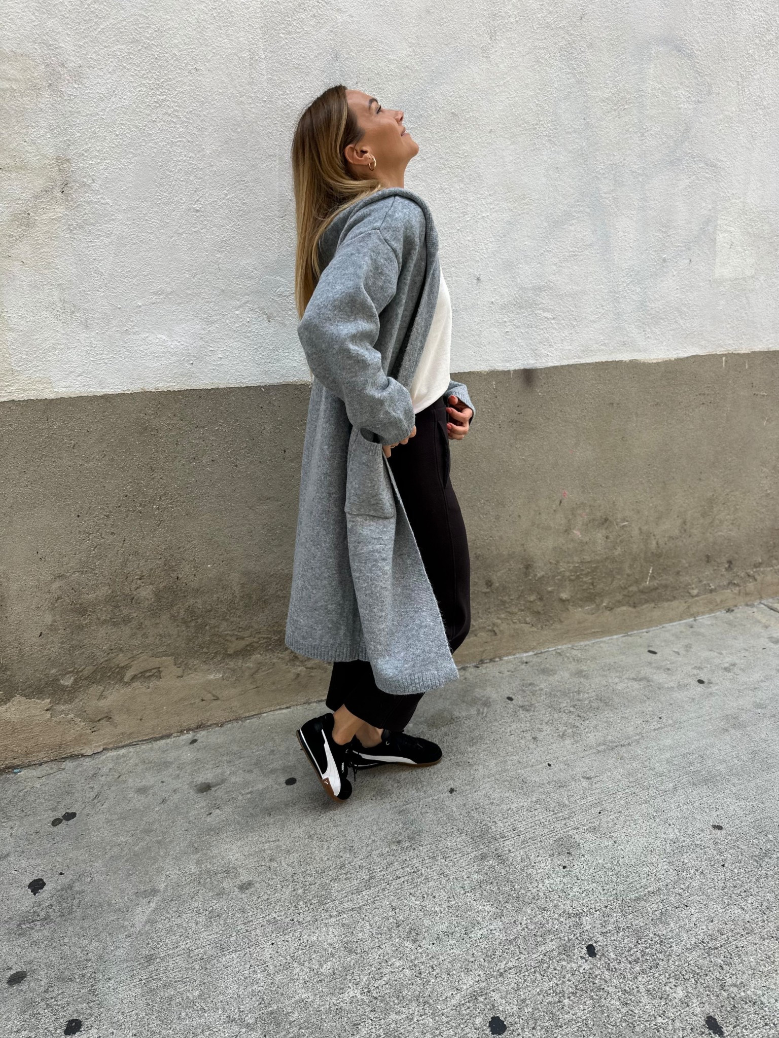 The cutest layered look just in time for Fall! Loving this hooded cardigan! It’s the perfect lightweight for pre-fall and warm enough for layering when it’s cold! It goes with just about anything. Dress it up with heels or pair with sneakers like I did here. These Puma sneakers are my new fav! 

#LTKSeasonal #LTKShoeCrush #LTKStyleTip