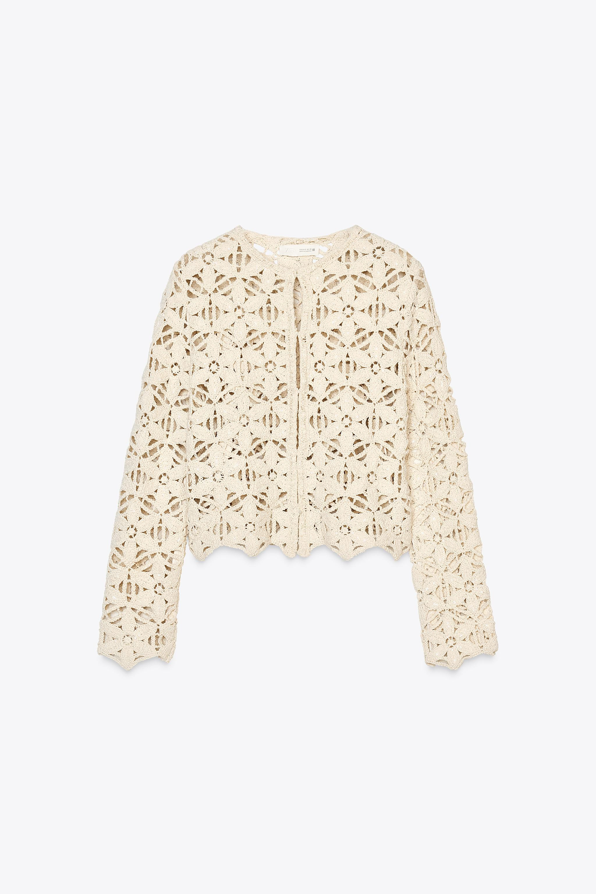SEQUIN MACRAMÉ JACKET | Zara US