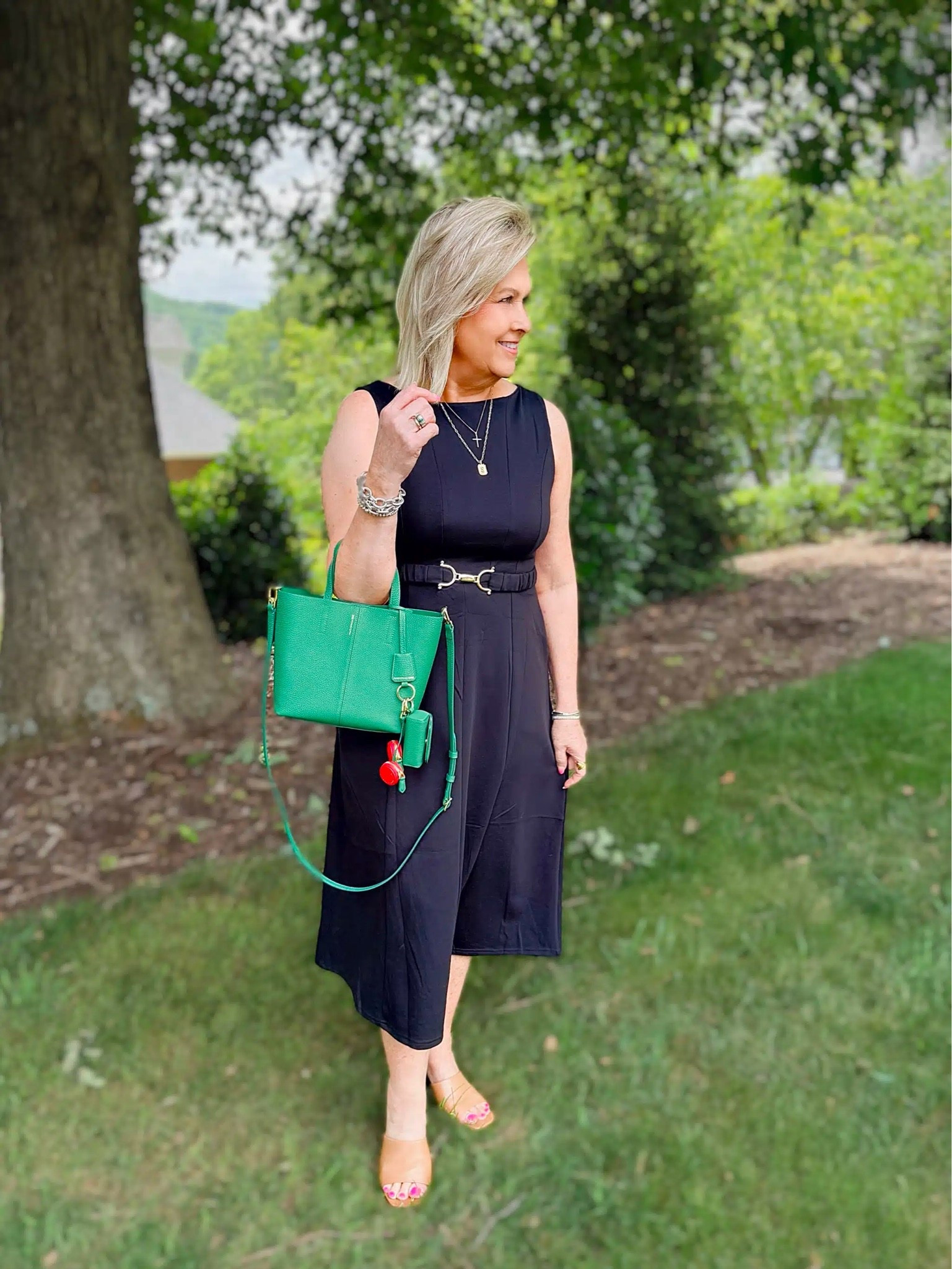 This dress is the perfect black dress to have in your closet! It’s a great length, shape and it comes in multiple colors. It’s a great Amazon find and I am wearing a size large.

#LTKWedding #LTKWorkwear #LTKOver40