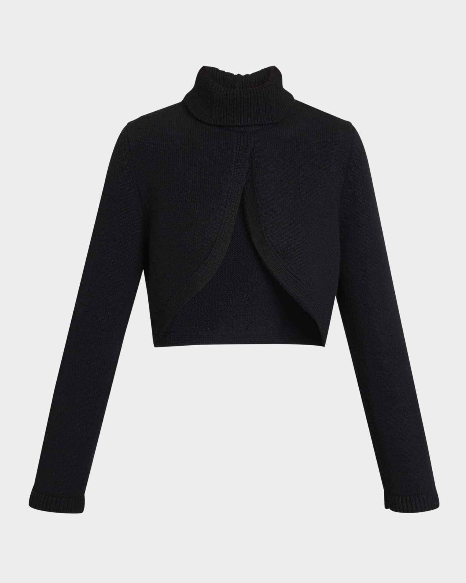 ALAIA Cashmere-Blend Knit Cutout Sweater | Neiman Marcus