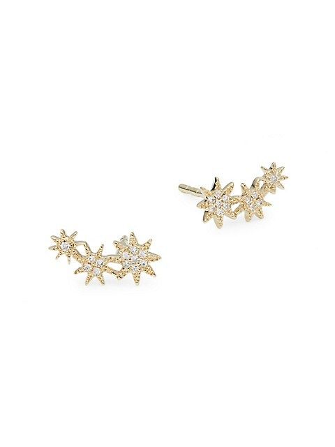 Saks Fifth Avenue Kate Collection 0.06 TCW Diamond Star 14K Yellow Gold Stud Earrings on SALE | S... | Saks Fifth Avenue OFF 5TH