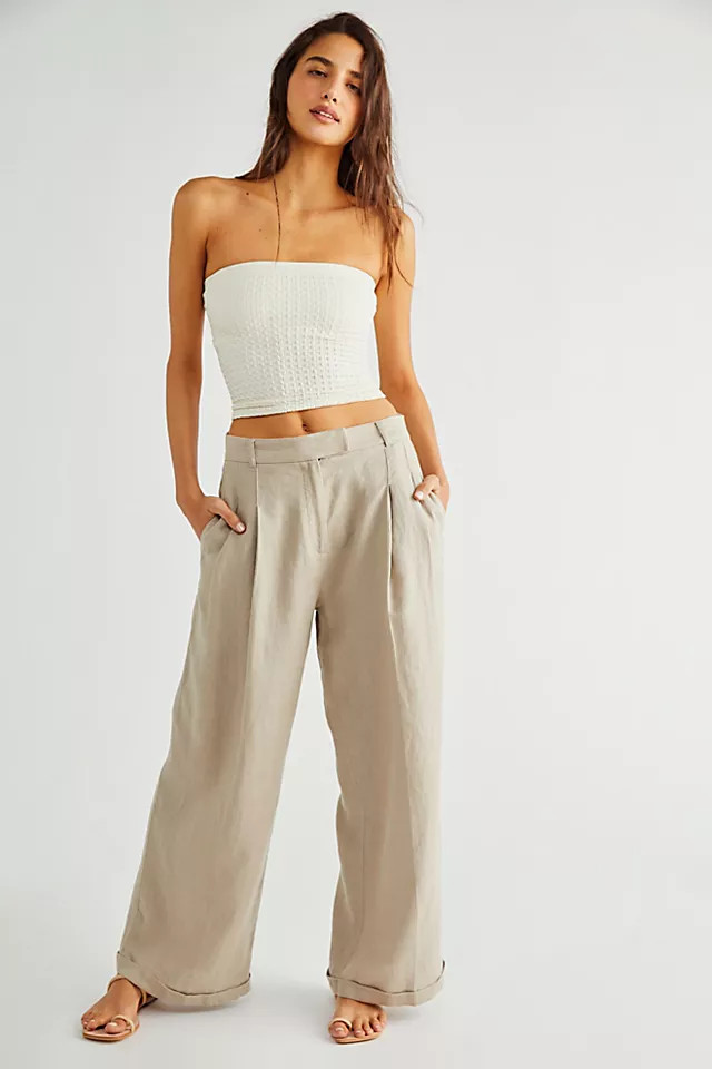 Lyla Linen Trousers | Free People (Global - UK&FR Excluded)