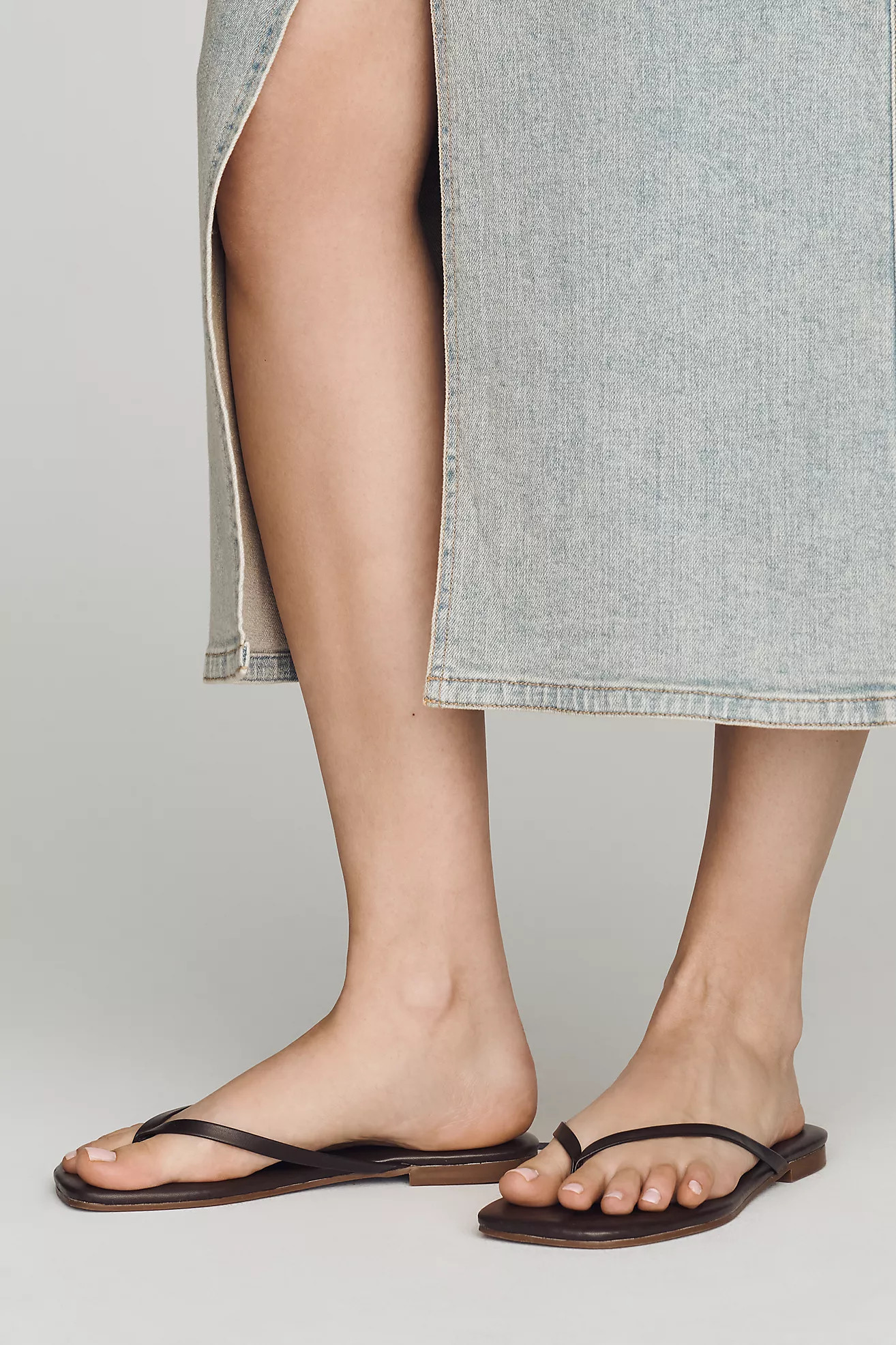 By Anthropologie Square-Toe Flip-Flops | Anthropologie (US)