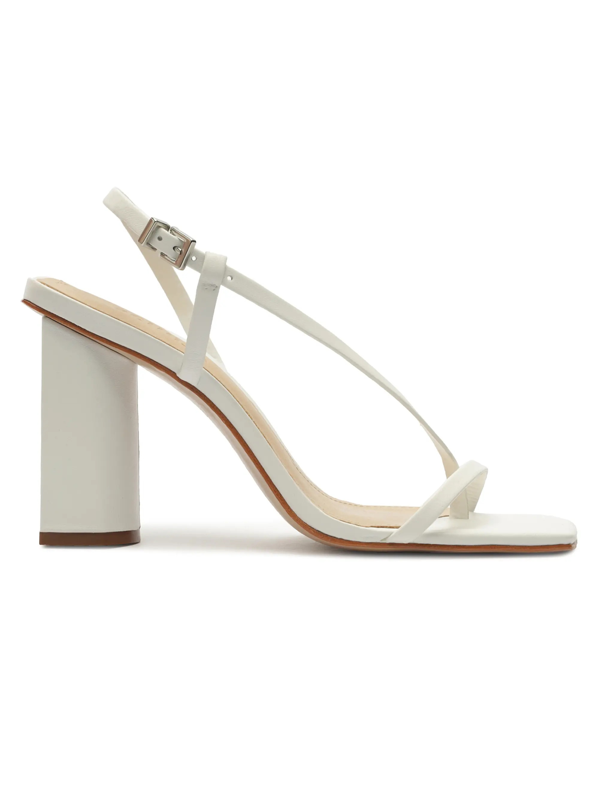 Heloise 95MM Leather Block Sandals | Saks Fifth Avenue