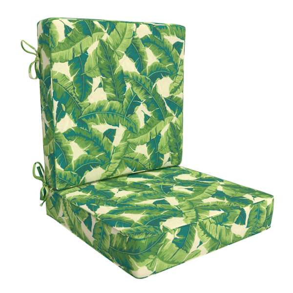 2-Piece Marconi Leaf Outdoor Deep Seat Cushion | At Home