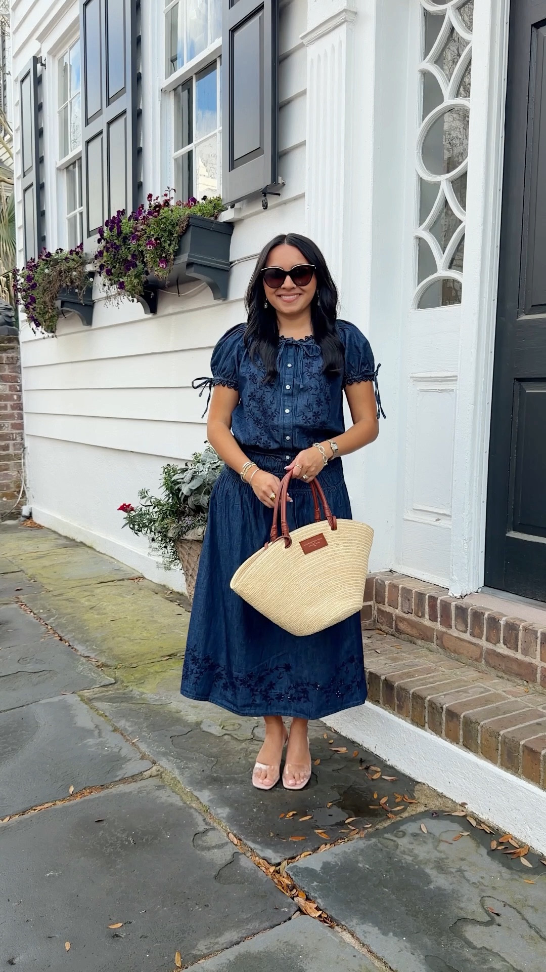 Size xs in top and skirt TTS 
Heels size 5 TTS 



#LTKPetite #LTKgrwm #LTKootd