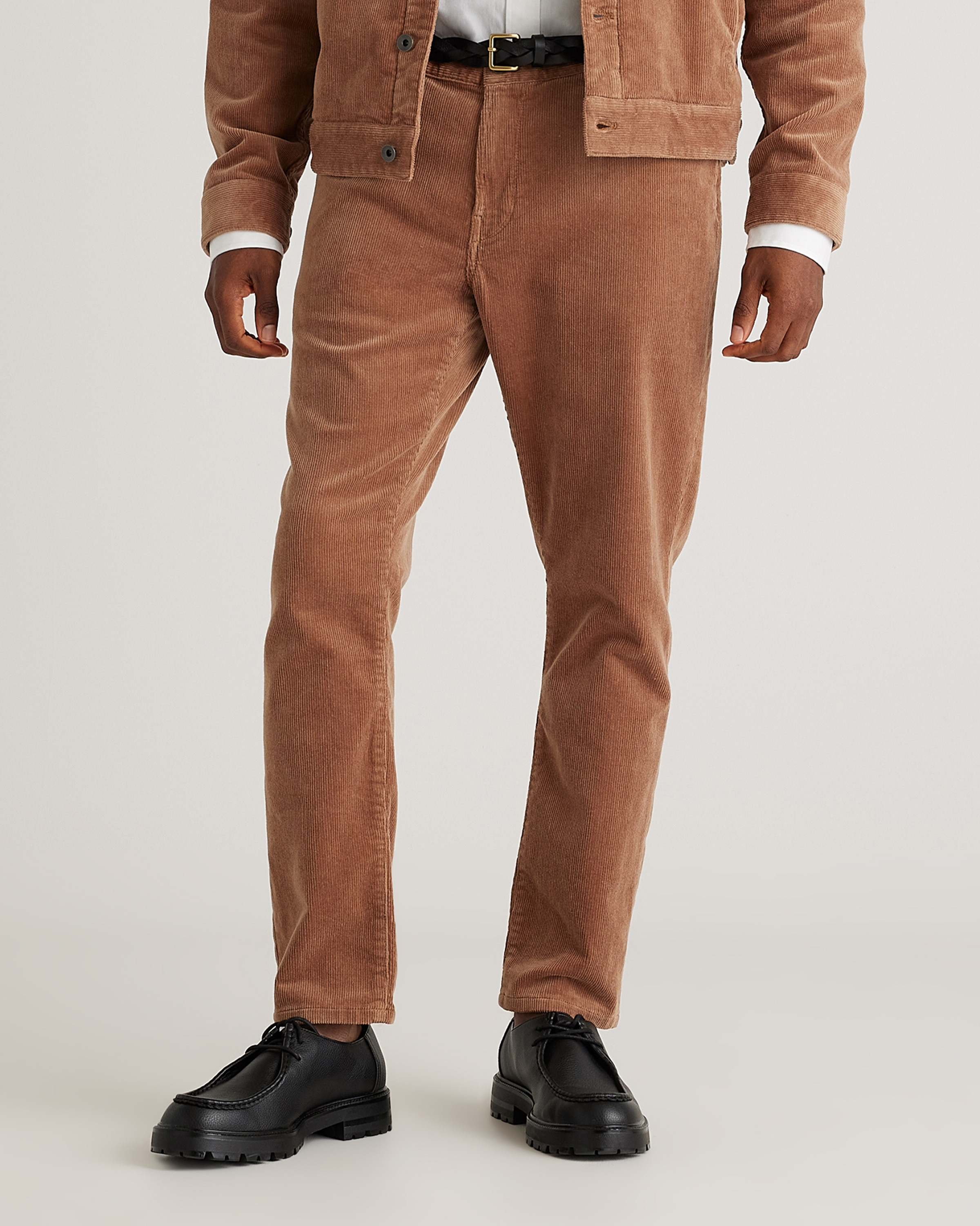Quince | Men's Organic Stretch Corduroy 5-Pocket Pants in Black, Size 36X30, Organic Cotton | Quince