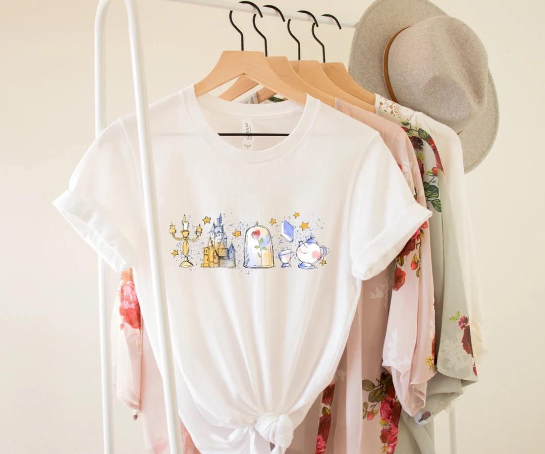 Disney Princess Belle Fall Shirt, Beauty and the Beast Characters Shirt, Belle Disney World Shirt... | Etsy (US)