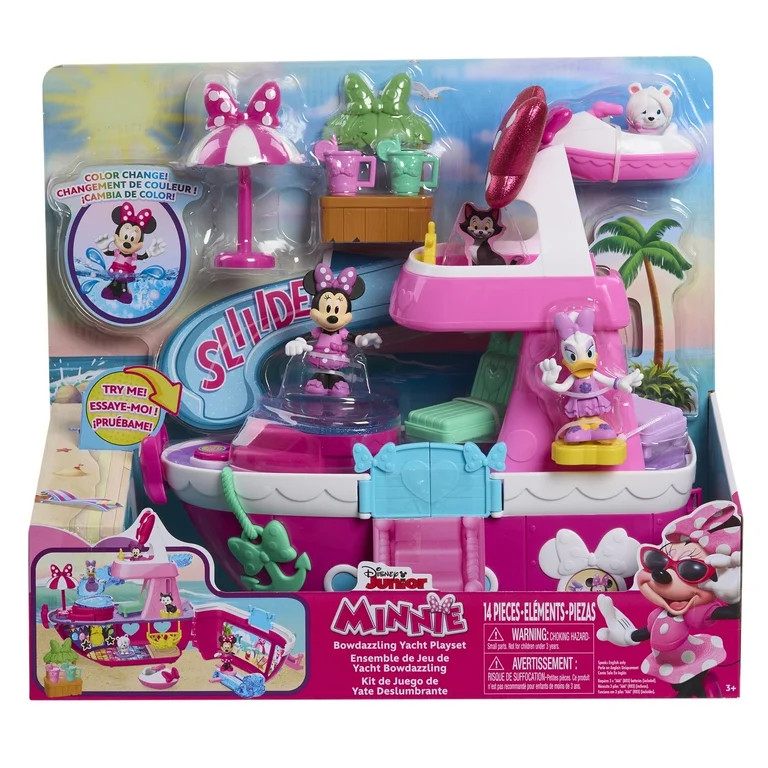Disney Junior Minnie Mouse Bowdazzling Yacht Playset, Lights and Sounds, Baby and Toddler Toys | Walmart (US)