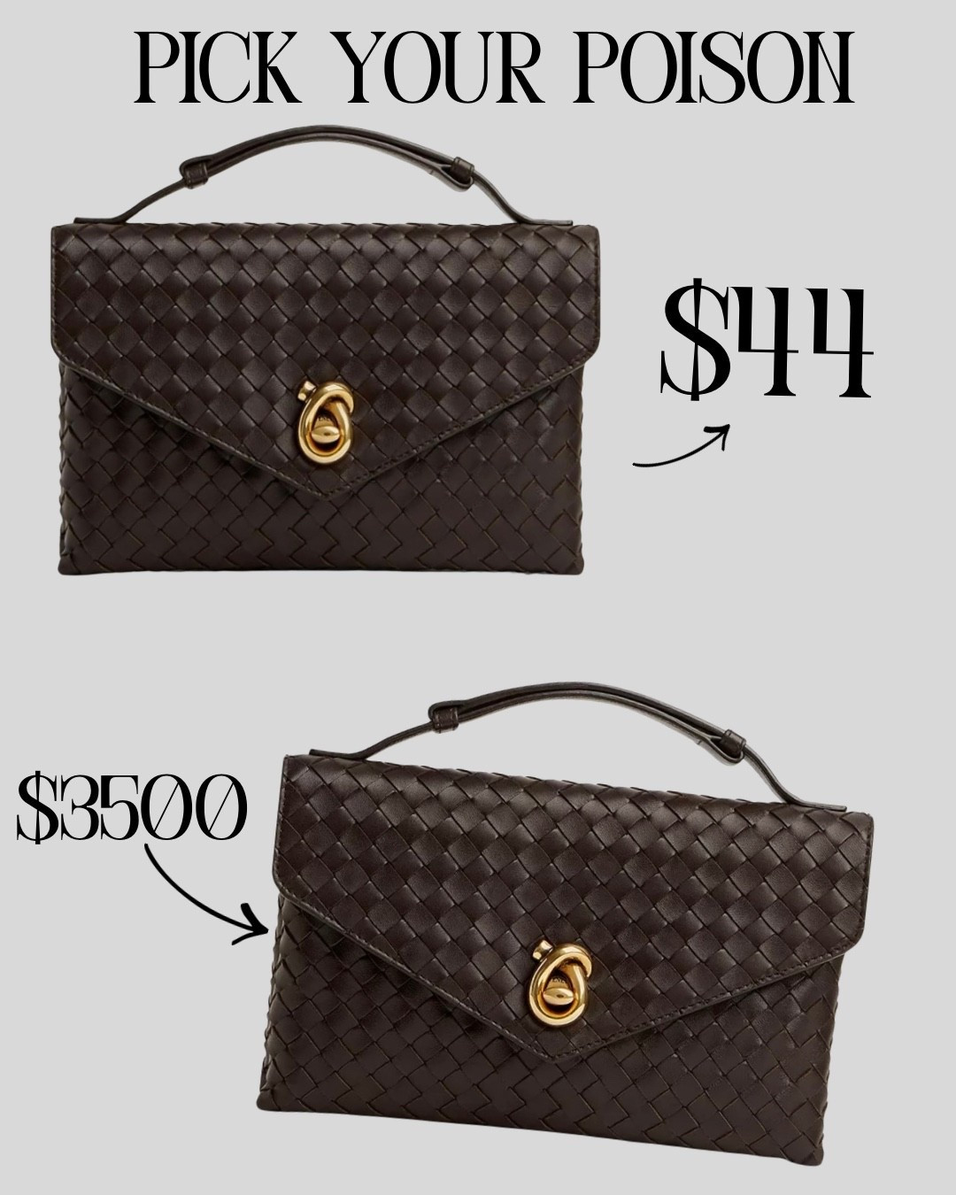 You decide which one you want.