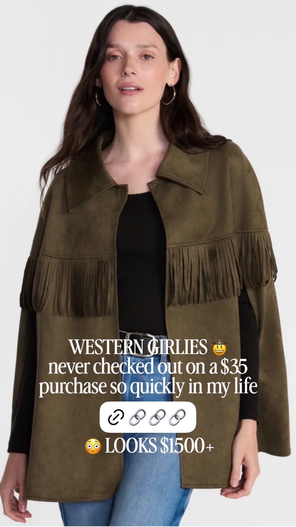 WESTERN GIRLIES 🤠 
never checked out on a $35 purchase so quickly in my life! 😳 LOOKS $1500+

#LTKOver40